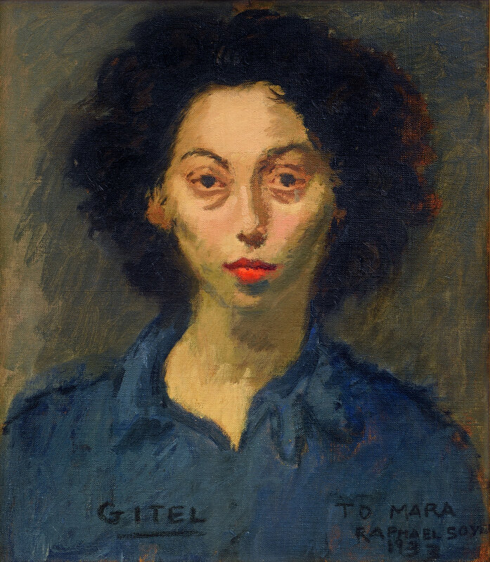 Raphael Soyer, ‘Gitel’, 1933, Painting, Oil on canvas, Forum Gallery