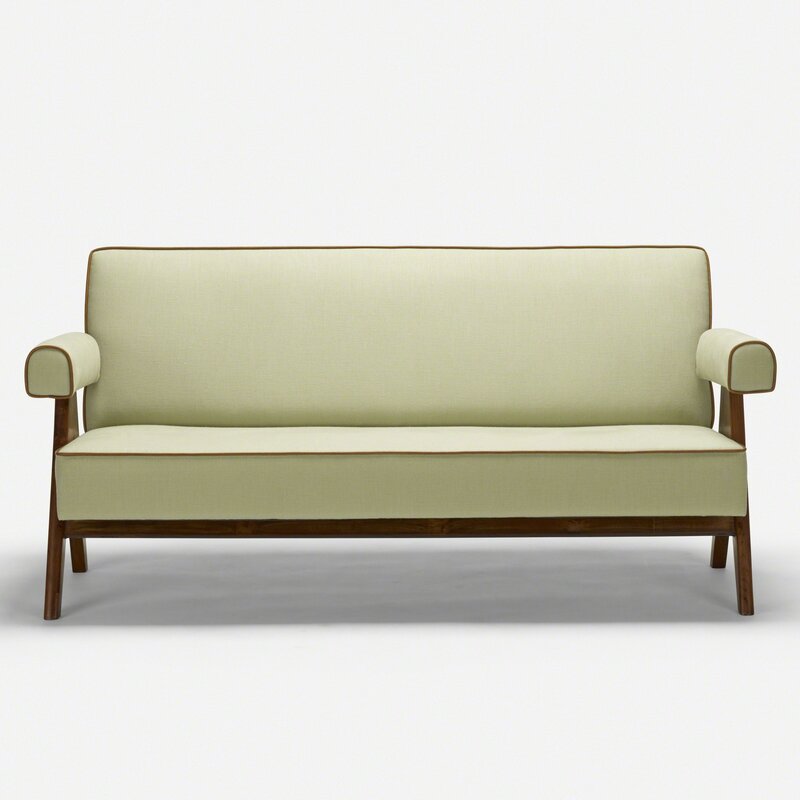 Pierre Jeanneret, ‘sofa from Chandigarh’, c. 1958-59, Design/Decorative Art, Upholstery, teak, Rago/Wright/LAMA/Toomey & Co.