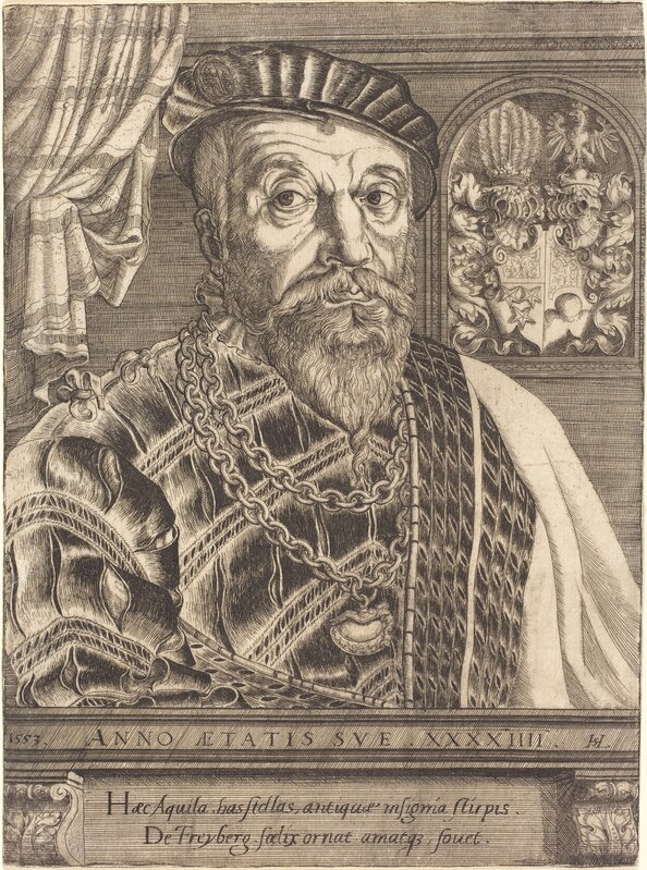 Hans Sebald Lautensack, ‘Pancraz von Freyberg Hohenschau’, 1553, Print, Etching, National Gallery of Art, Washington, D.C.