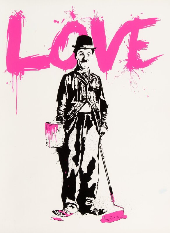 Mr. Brainwash, ‘Chaplin LOVE’, 2010, Print, Screenprint in colors on Rives BFK paper, Heritage Auctions