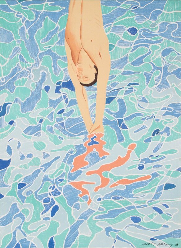 David Hockney, ‘ Olympische Spiele Muenchen 1972 (Diver)’, 1972, Posters, Lithograph, RoGallery