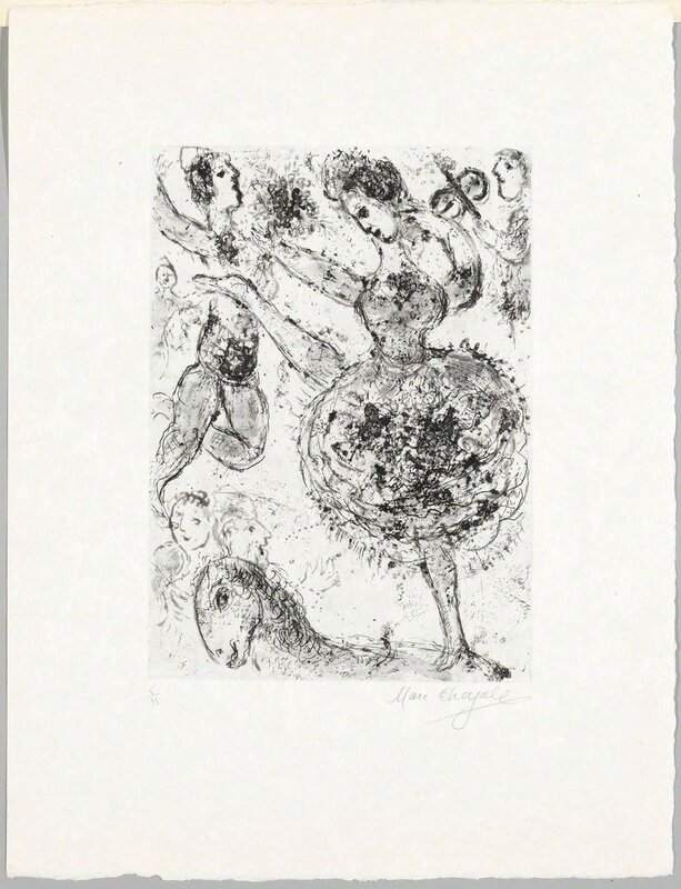 Marc Chagall, ‘La grande danseuse’, 1967, Print, Etching, Koller Auctions