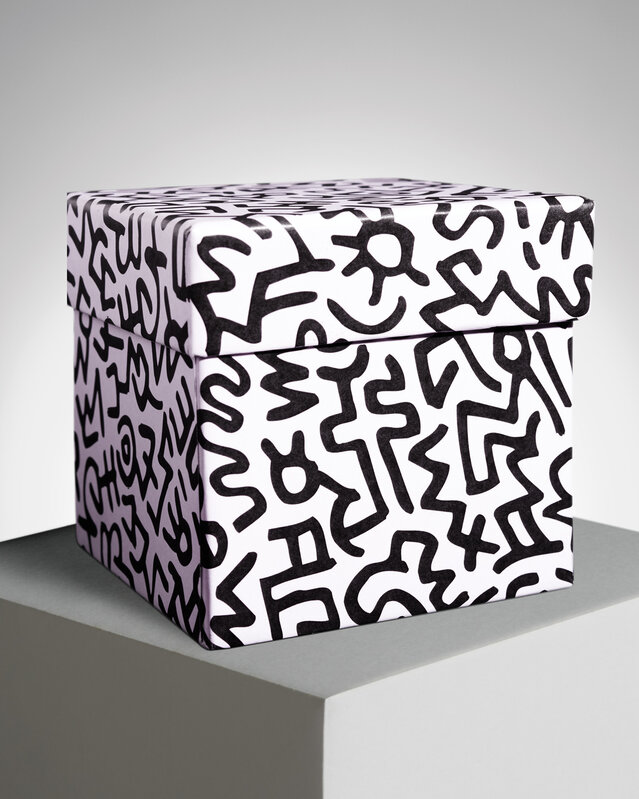 Keith Haring, ‘White on Red’, ca. 2015, Design/Decorative Art, Perfumed candle, Samhart Gallery