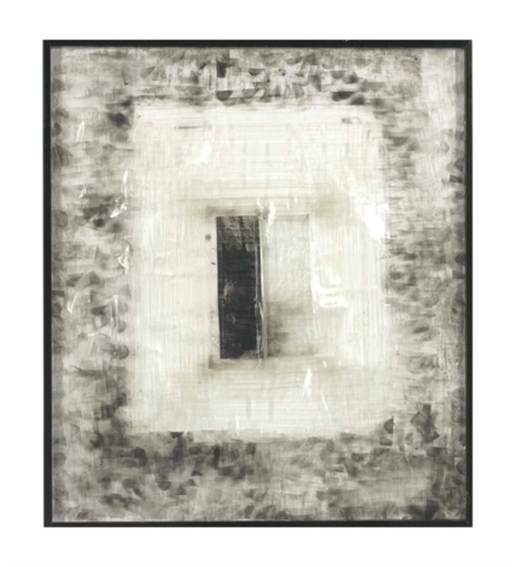 Jim Hodges, ‘Inside Outside Black and White’, Charcoal and transparent tape in artist's frame, Christie's