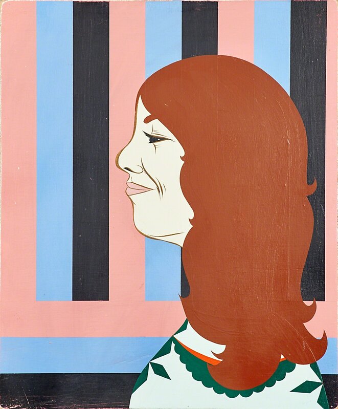 Clare Rojas, ‘Untitled (Portrait)’, 2007, Mixed Media, Gouache and latex on panel, Rago/Wright/LAMA/Toomey & Co.