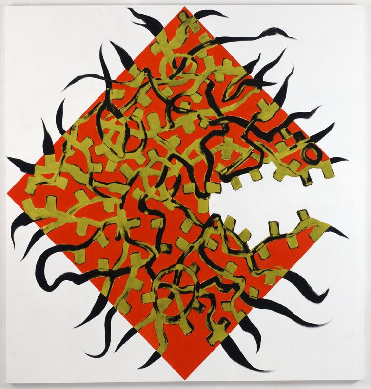 Charline von Heyl, ‘Now or Else’, 2009, Painting, Acrylic & oil on linen, Petzel Gallery