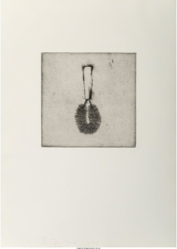 Jim Dine, ‘Untitled, from Four German Brushes’, 1973, Print, Etching on Crisbrook Waterleaf paper, Heritage Auctions