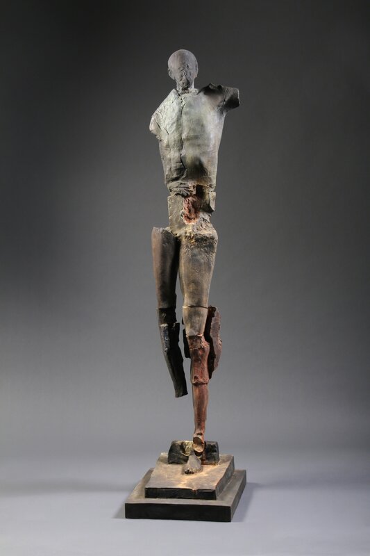 Stephen De Staebler, ‘Man with Broad Chest, 3/4’, 2010, Sculpture, Bronze, Dolby Chadwick Gallery