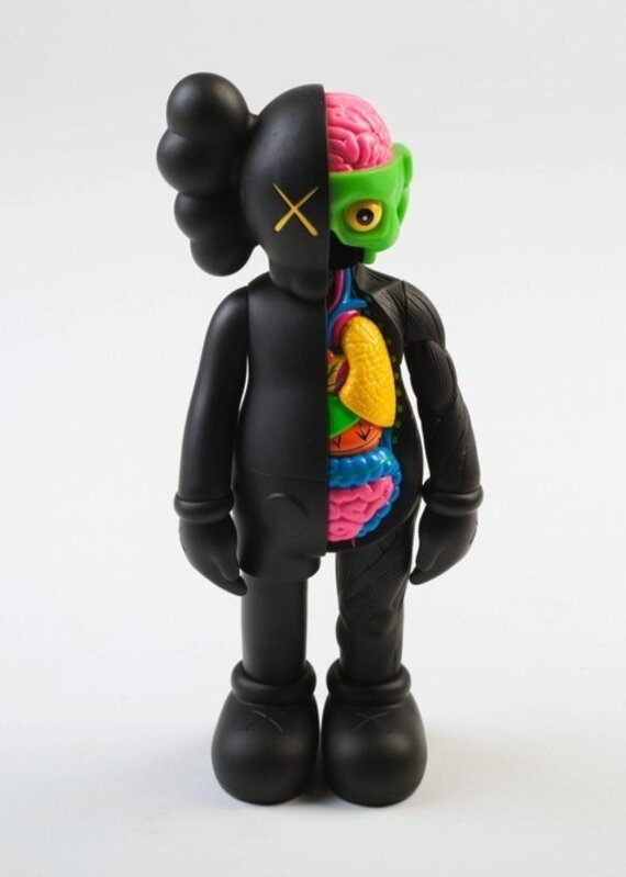 KAWS, ‘Five Years Later Dissected Companion (Black)’, 2006, Sculpture, Painted cast vinyl, Lougher Contemporary