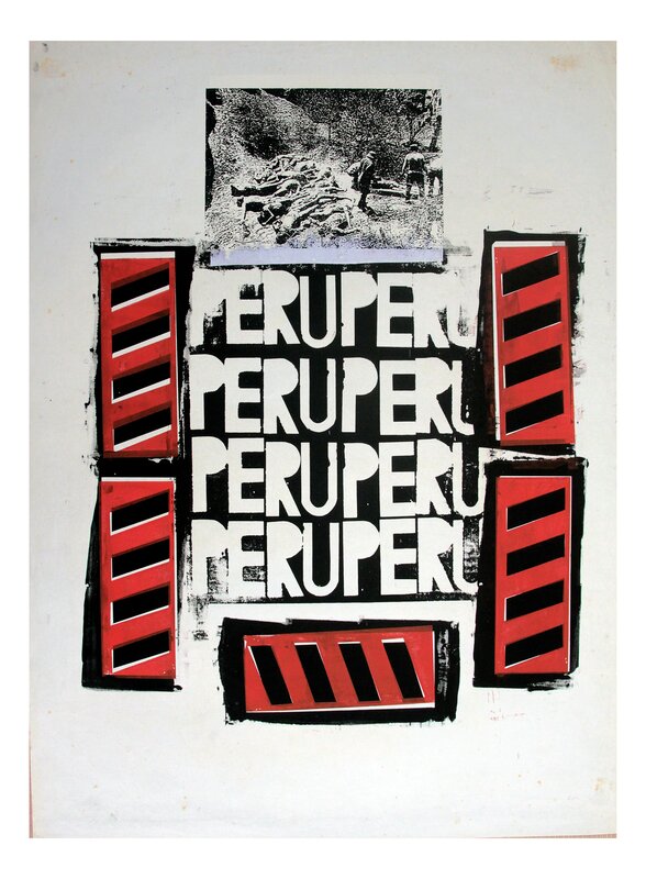 Herbert Rodríguez, ‘Perú Perú’, 1987, Drawing, Collage or other Work on Paper, Monotype on paper, Herlitzka & Co. 
