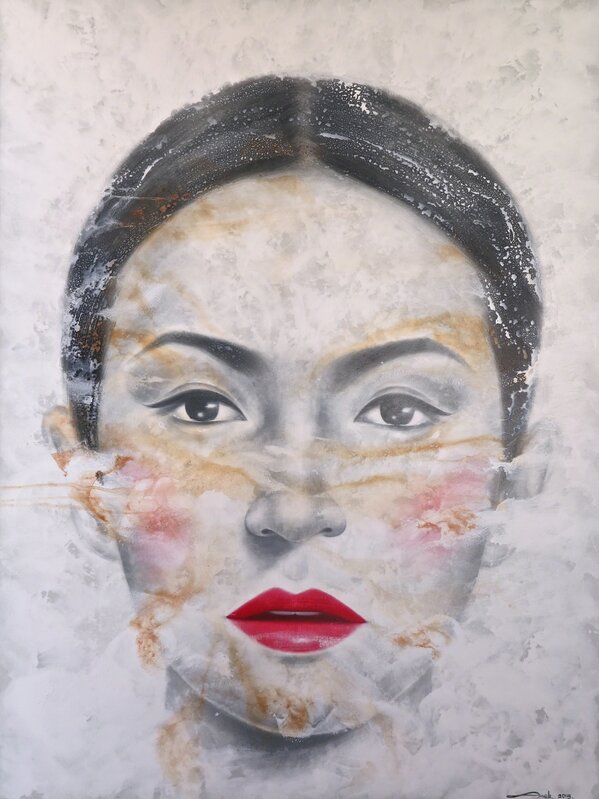 Amok, ‘Beauties of Bangkok I’, 2015, Painting, Acrylic on canvas, MLA Gallery