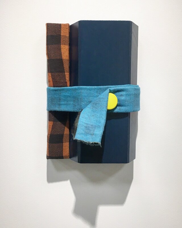 Matthew Usinowicz, ‘Inner Sunset (SF, CA)’, 2016, Sculpture, Acrylic on poplar block, dyed flannel, custom button, Open Mind Art Space