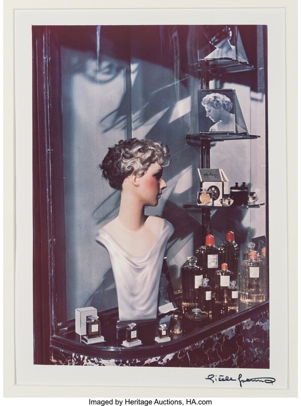 Gisele Freund, ‘Vitrine de coiffeur, Paris’, 1938, Photography, Dye transfer, printed later, Heritage Auctions