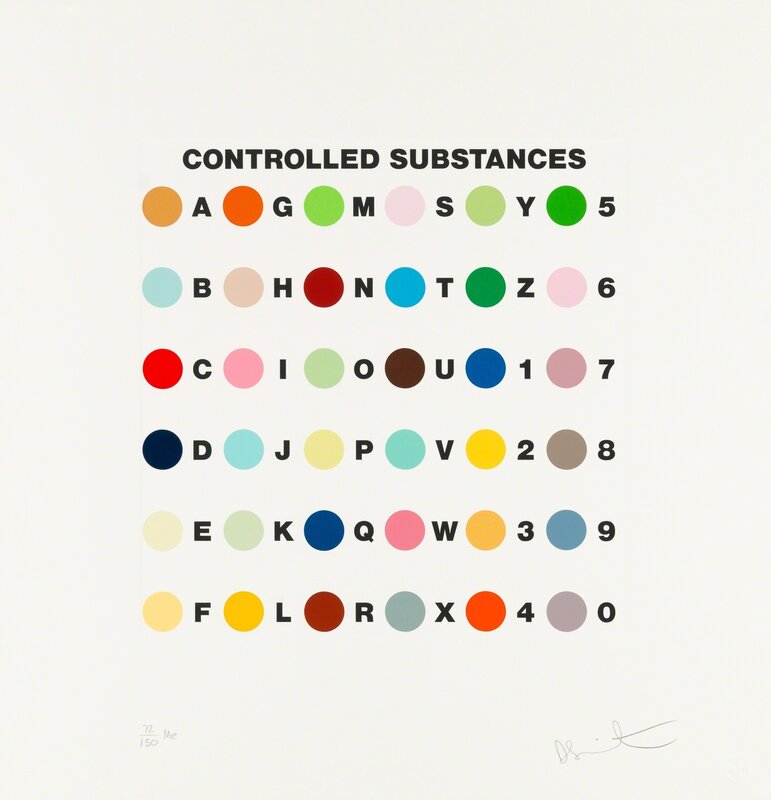 Damien Hirst, ‘Controlled Substances Key Spot’, 2011, Print, Screenprint, Christopher-Clark Fine Art