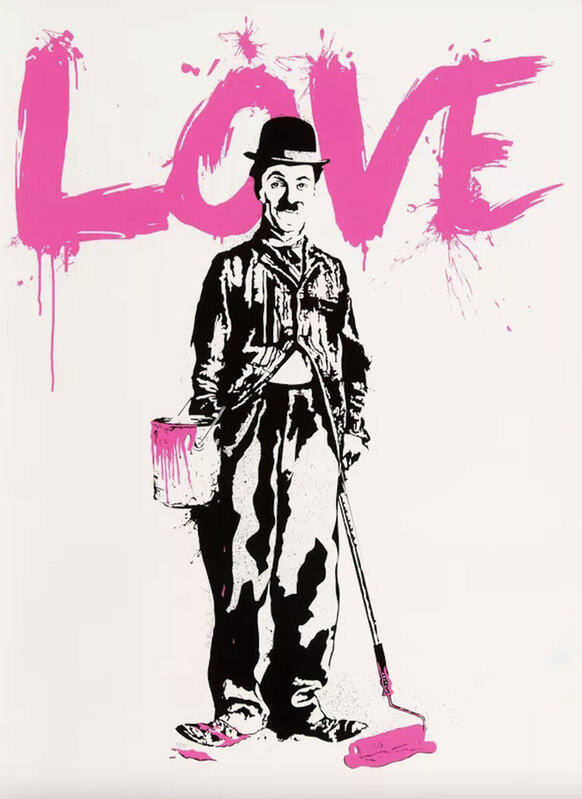 Mr. Brainwash, ‘Chaplin Love’, 2010, Print, Screenprint in colours on BFK Rives paper, Thou Art