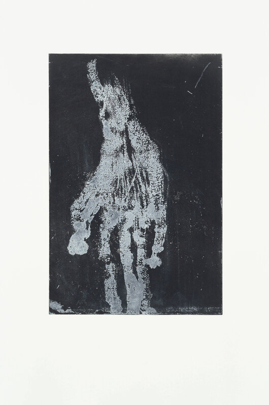 Georg Baselitz, ‘Mano IV (White)’, 2019, Print, Aquatint and sugar-lift aquatints from two plates on 300gsm Hahnemühle Bütten paper, Cristea Roberts Gallery