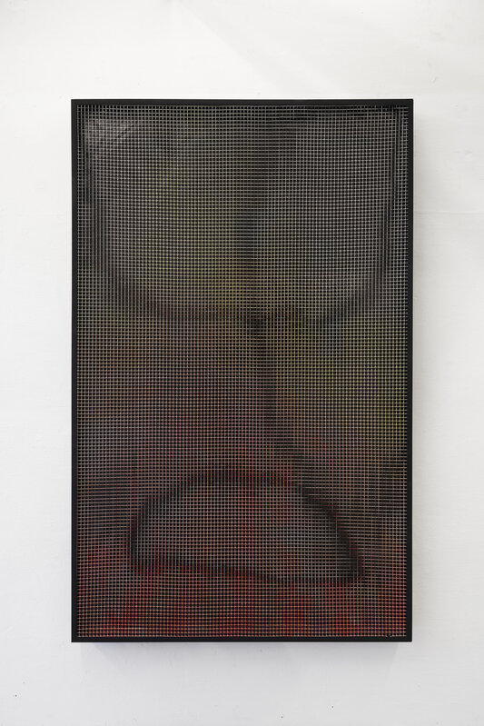 Matthijs Kimpe, ‘Untitled’, 2021, Mixed Media, Metal mesh with lacquer and spray paint on custom wooden frame, Tatjana Pieters