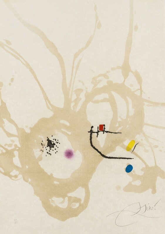 Joan Miró, ‘Untitled from Passage de L'Egyptienne (Cramer 257; Dupin)’, 1985, Print, Etching with aquatint printed in colours, Forum Auctions