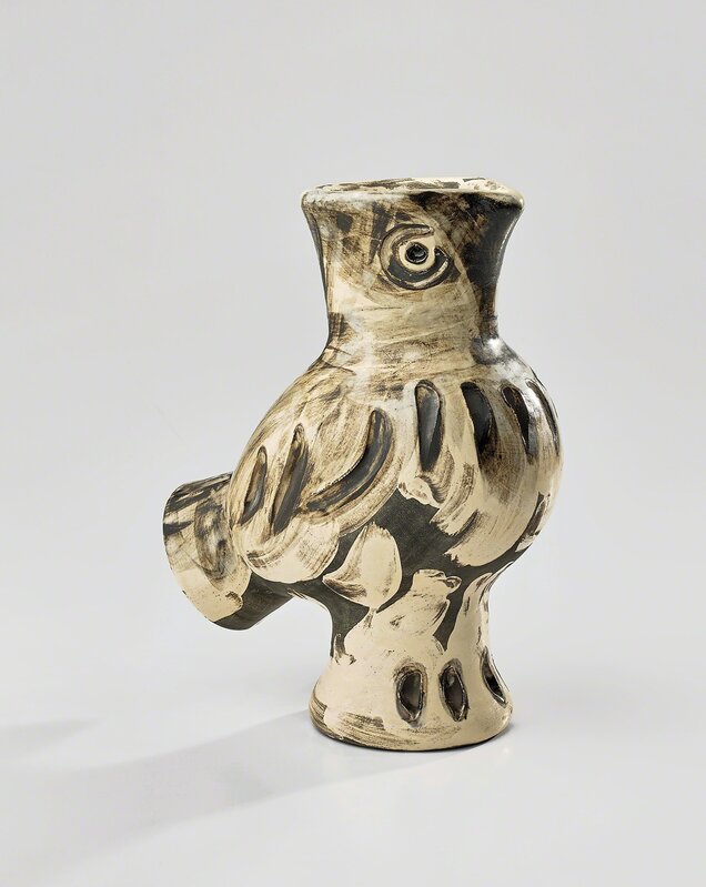 Pablo Picasso, ‘Chouette (Owl)’, 1969, Design/Decorative Art, White earthenware vase, painted in colours with engraving and partial brushed glaze., Phillips