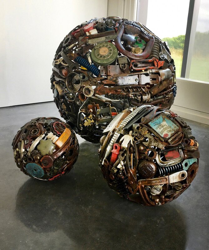 mark winter, ‘Urban Tumbleweed x 5’, 2021, Sculpture, Recycled fabricated Steel, Analog Contemporary