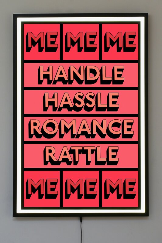 Tim Fishlock, ‘HANDLE ME’, 2019, Design/Decorative Art, Light box, aluminium, edge lit Perspex, board, acrylic, Hang-Up Gallery