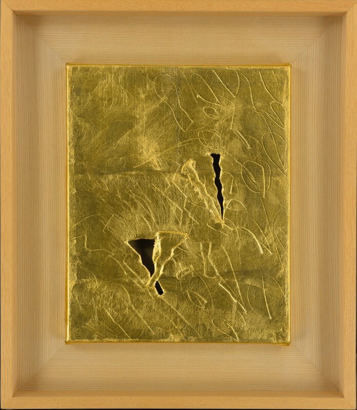 Nobuo Sekine, ‘Phase Conception G3-342 A Project ’, 1990, Painting, Mixed media and gold leaf on paper, 樂兿居 ARTIN SPACE