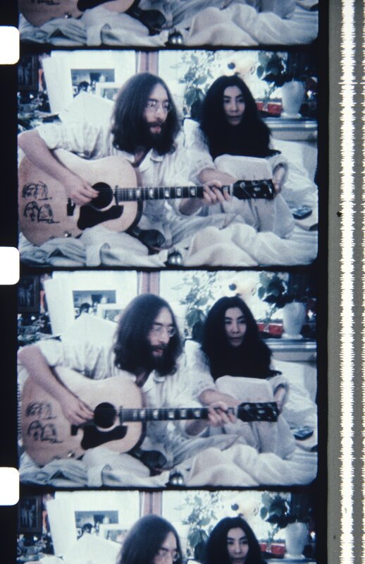 Jonas Mekas, ‘John & Yoko BED-IN FOR PEACE’, 2013, Photography, Archival Photographic Print, Deborah Colton Gallery