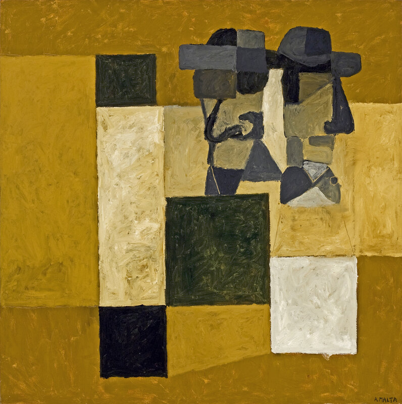 Antonio Malta Campos, ‘Dois Personagens’, 1998, Painting, Oil on canvas, Simões de Assis