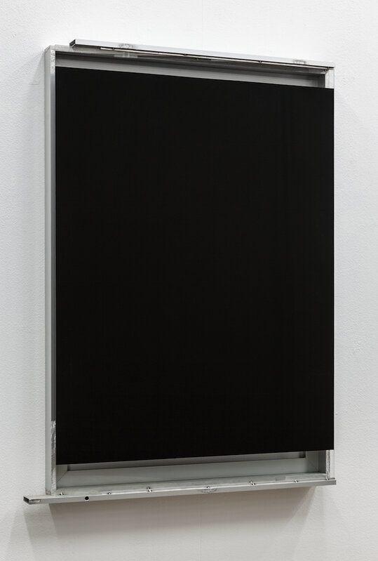 Pedro Cabrita Reis, ‘Black Glass Window #1’, 2014, Painting, Enamel on glass, aluminum frame, Galeria Mário Sequeira