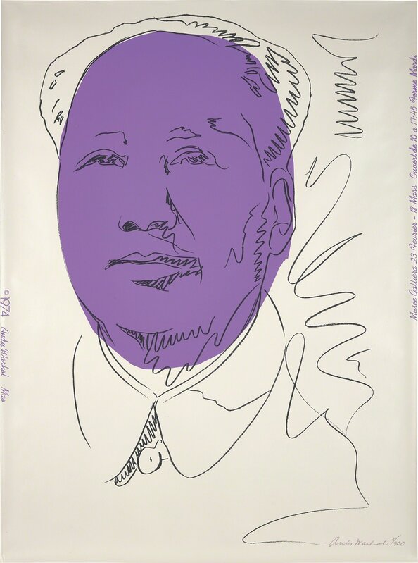 Andy Warhol, ‘Mao (wallpaper)’, 1974, Print, Screenprint in colors, on wallpaper, the full sheet., Phillips