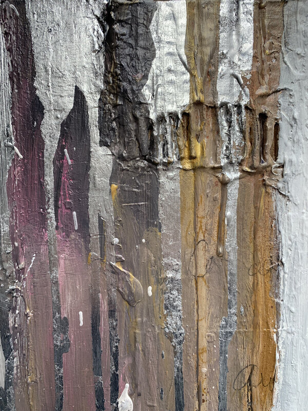 Dominique Fortin, ‘Walk With Me II’, 2022, Painting, Mixed media on canvas, Galerie LeRoyer