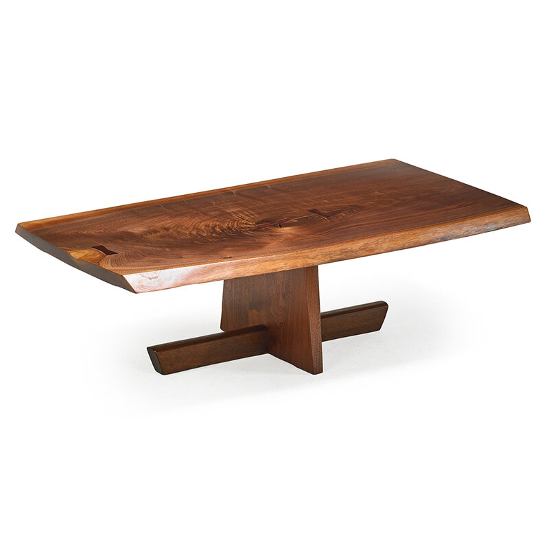 George Nakashima, ‘Minguren I coffee table’, 1988, Design/Decorative Art, Figured walnut and rosewood, Rago/Wright/LAMA/Toomey & Co.