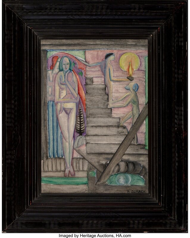 William Zorach, ‘Birth’, 1916, Painting, Oil on canvas, Heritage Auctions