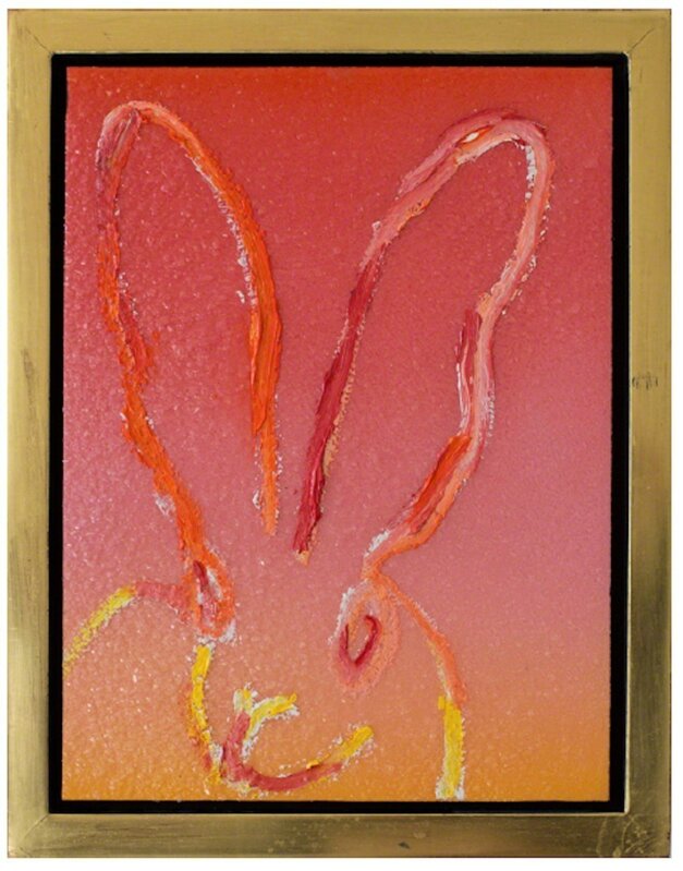 Hunt Slonem, ‘Gradient Bunny’, 2018, Painting, Oil and Acrylic with Diamond Dust on Wood, Dawson Cole Fine Art