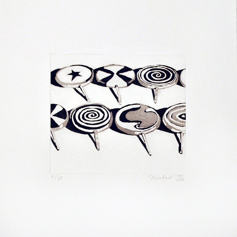 Wayne Thiebaud, ‘Little Suckers’, 1971, Print, Aquatint etching, Jonathan Novak Contemporary Art