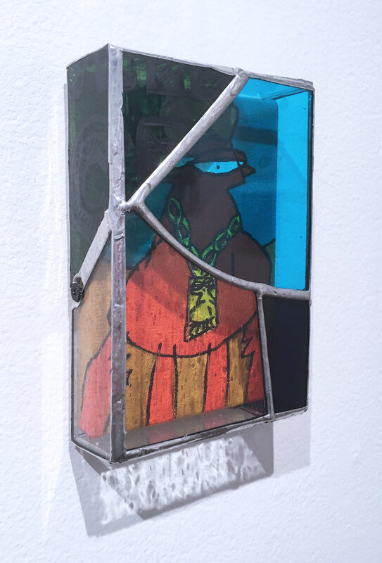 TF DUTCHMAN, ‘Lumberjack’, 2020, Painting, Acrylic and stained glass on canvas, Deep Space Gallery