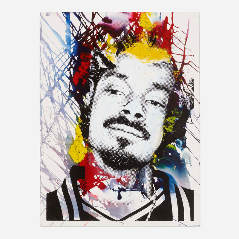 Mr. Brainwash, ‘Snoop Dogg (Unique)’, 2009, Mixed Media, Screenprint with hand-painting on paper, Rago/Wright/LAMA/Toomey & Co.