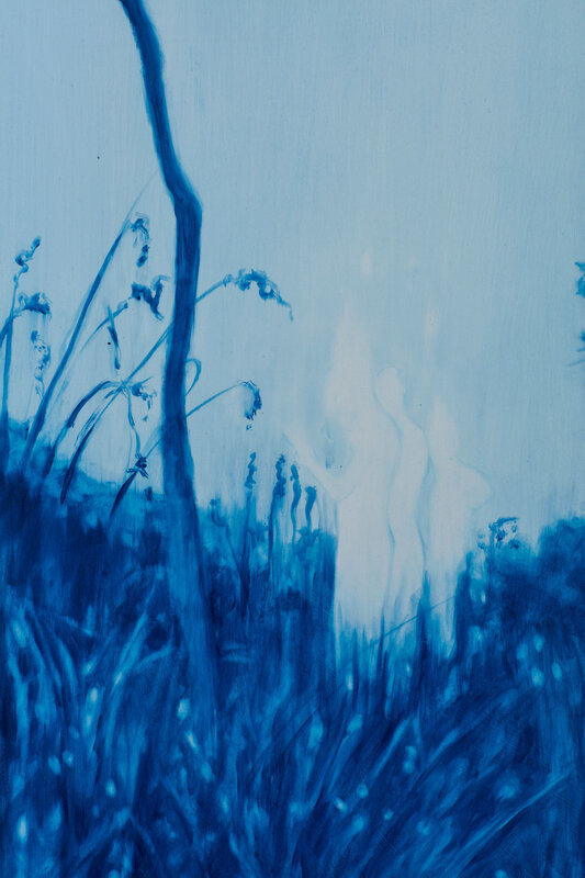 Ruby Swinney, ‘Ovals’, 2021, Painting, Oil on silk, WHATIFTHEWORLD