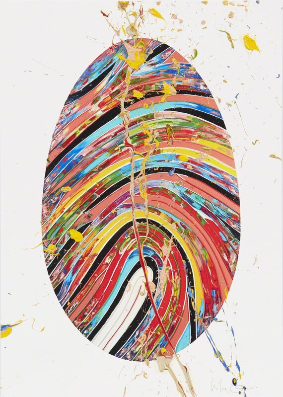 Marc Quinn, ‘Unique Prismatic Labyrinth (102 U)’, 2018, Painting, Hand-painted digital print with oil paint, Manifold Editions
