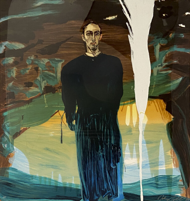 Julian Schnabel, ‘Jose Luis Ferrer’, 1998, Print, 25-color screen prints with hand-poured resin printed on Lenox Museum Board, Capsule Gallery Auction
