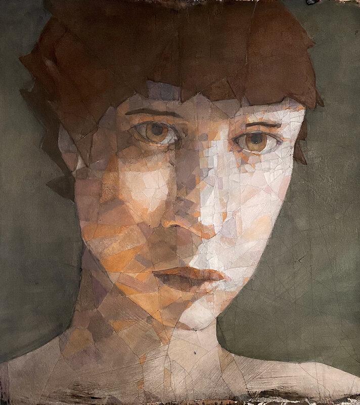 Stephen Maffin, ‘Without Question’, 2021, Painting, Fresco on burlap, Sue Greenwood Fine Art
