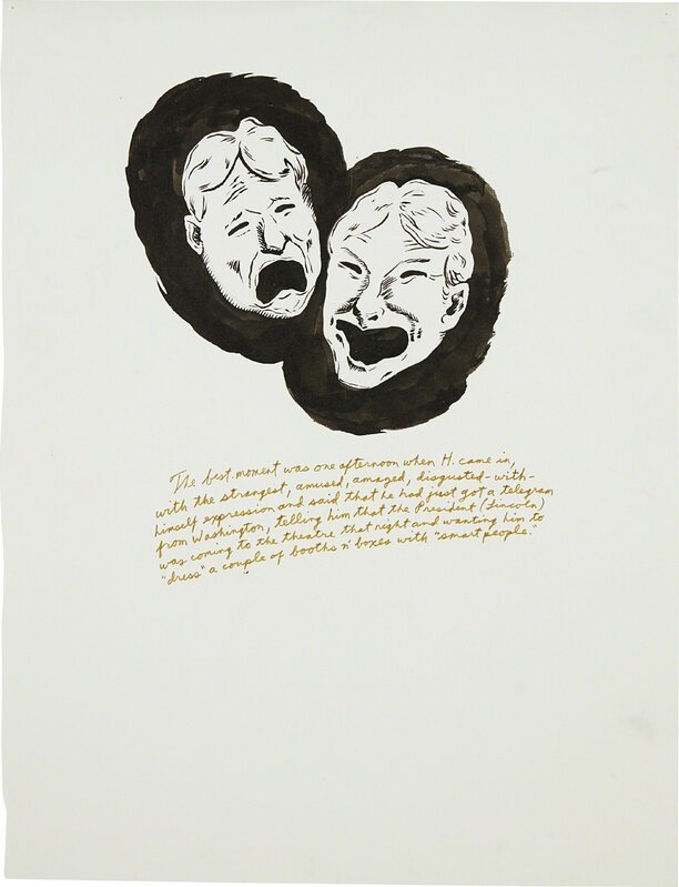 Raymond Pettibon, ‘Untitled (The Best Moment...)’, 1995, Drawing, Collage or other Work on Paper, Pen, ink and graphite on paper, Phillips