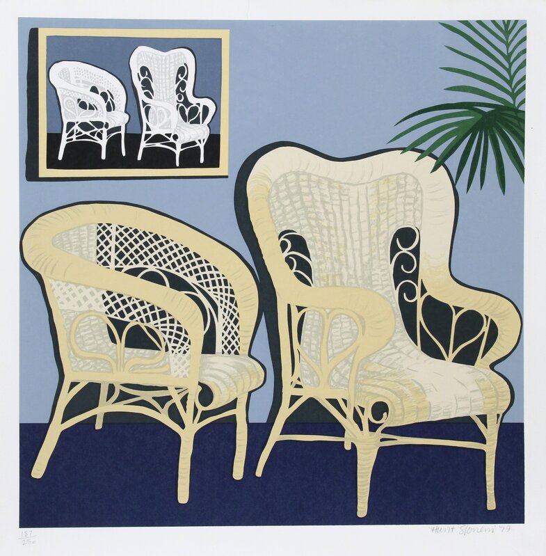 Hunt Slonem, ‘Two Chairs’, 1979, Print, Serigraph, RoGallery