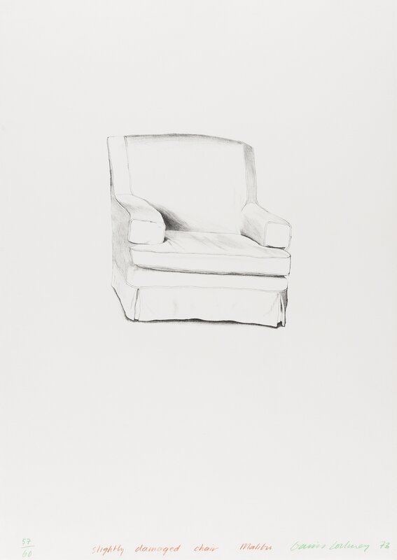 David Hockney, ‘Slightly Damaged Chair Malibu (Tokyo 133)’, 1973, Print, Lithograph, Forum Auctions