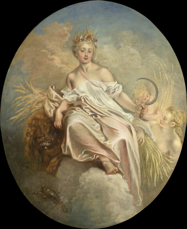 Jean-Antoine Watteau, ‘Ceres (Summer)’, ca. 1717/1718, Painting, Oil on canvas, National Gallery of Art, Washington, D.C.