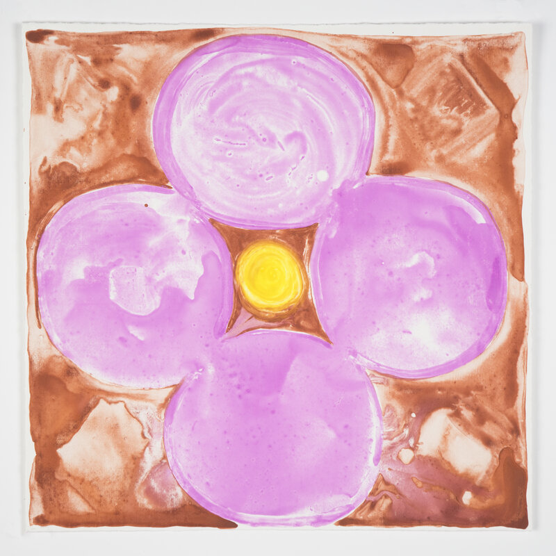 Judy Ledgerwood, ‘Inner Vision: Lilac + Venetian Red’, 2020, Print, Monotype, Manneken Press