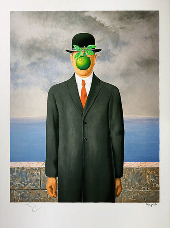René Magritte, ‘Le Fils de l'Homme’, 2004, Print, BFK Rives, Viva la Vida Art Gallery