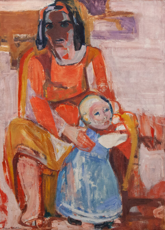 Albert Müller, ‘Mutter mit kind’, 1924, Painting, Oil on canvas, Artrust