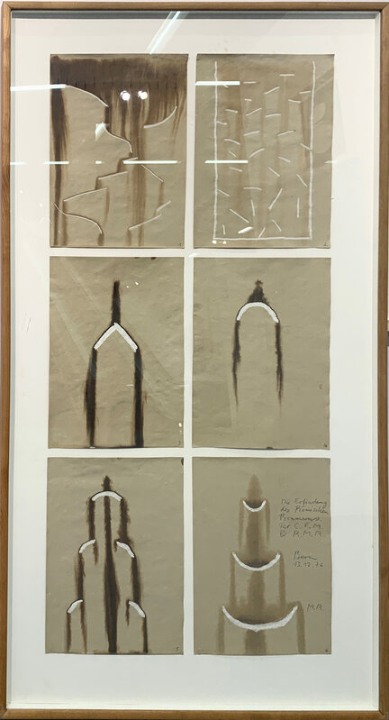 Markus Raetz, ‘Die Erfindung des römischen Brunnens’, 1976, Drawing, Collage or other Work on Paper, Watercolour and acrylic on paper, Galerie Knoell, Basel