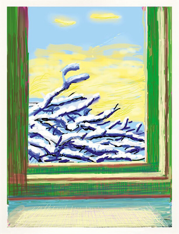 David Hockney, ‘iPhone drawing 'No. 610', 23rd December 2010’, 2019, Print, 8 color ink–jet print on cotton fibre archival paper, Kenneth A. Friedman & Co.